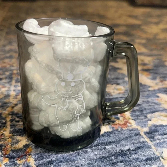 The Pillsbury Doughboy Co. Clear Glass Doughboy Coffee/Tea Mug Cup - Picture 5 of 7